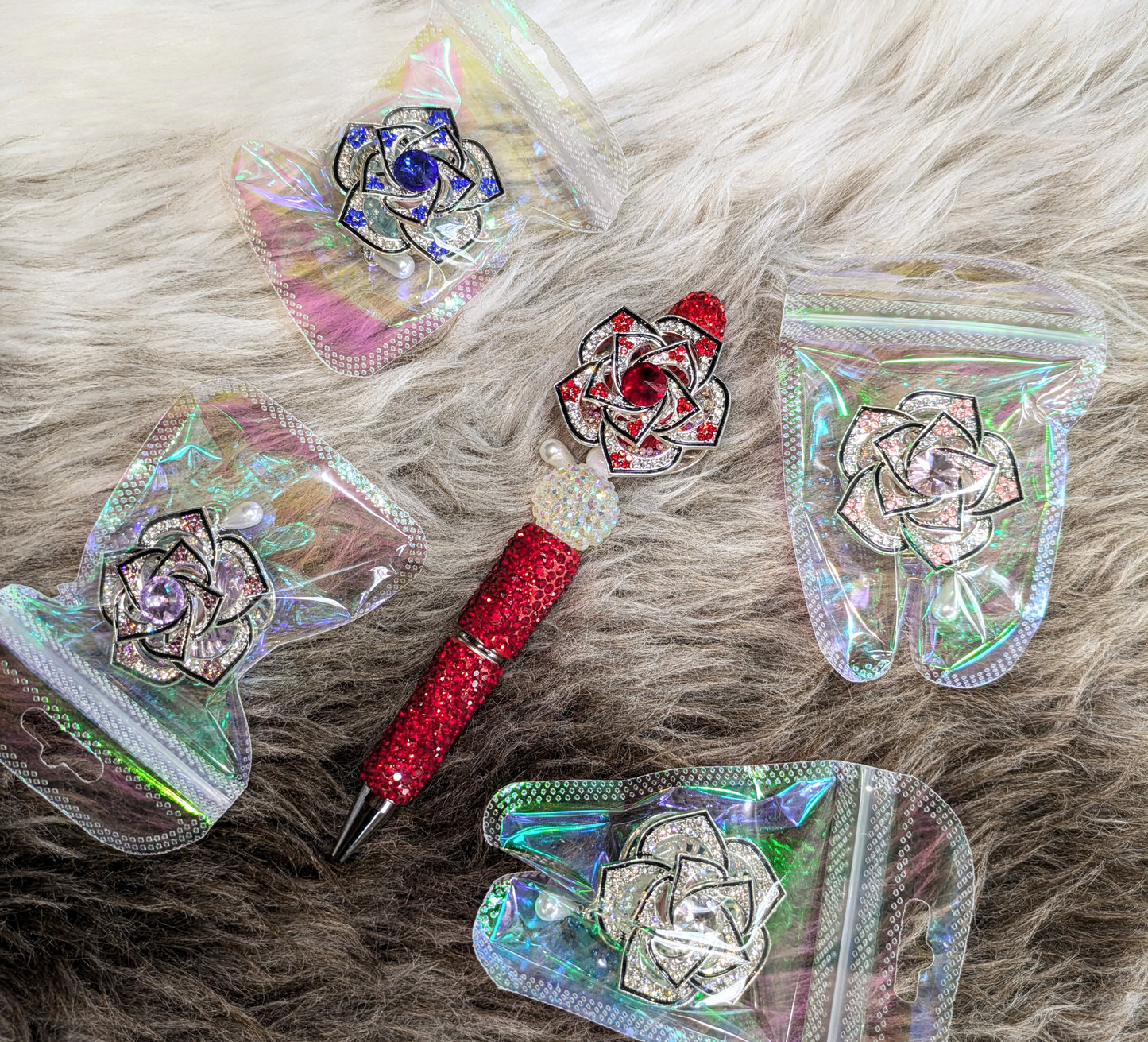 Riesige drehbare Rose Blume in 5 verschiedenen Farben Spinner