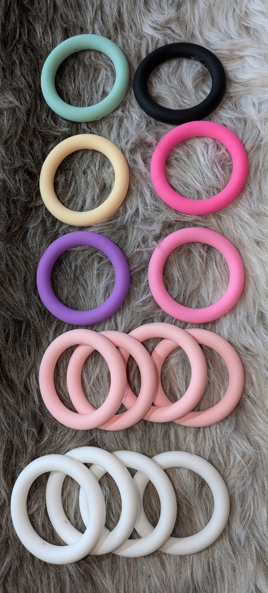 Silikonringe Uni 6,5 in verschiedenen Farben