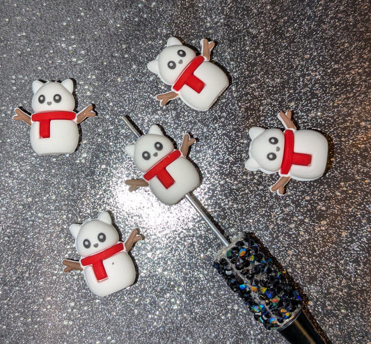 3D Focal Katzen - Schneemann