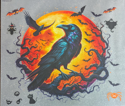 Bügelbild Gr.L " Rabe " GBB000025