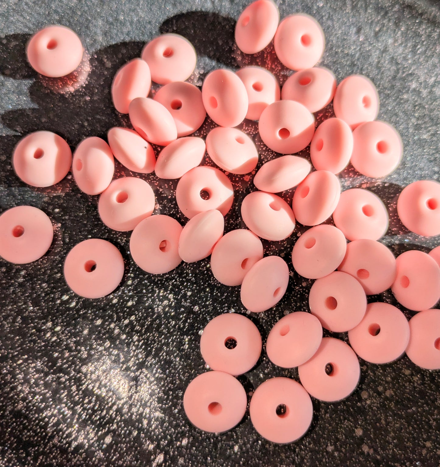 12 mm Silikon Spacer Silikonspacer rosa 10 Stück