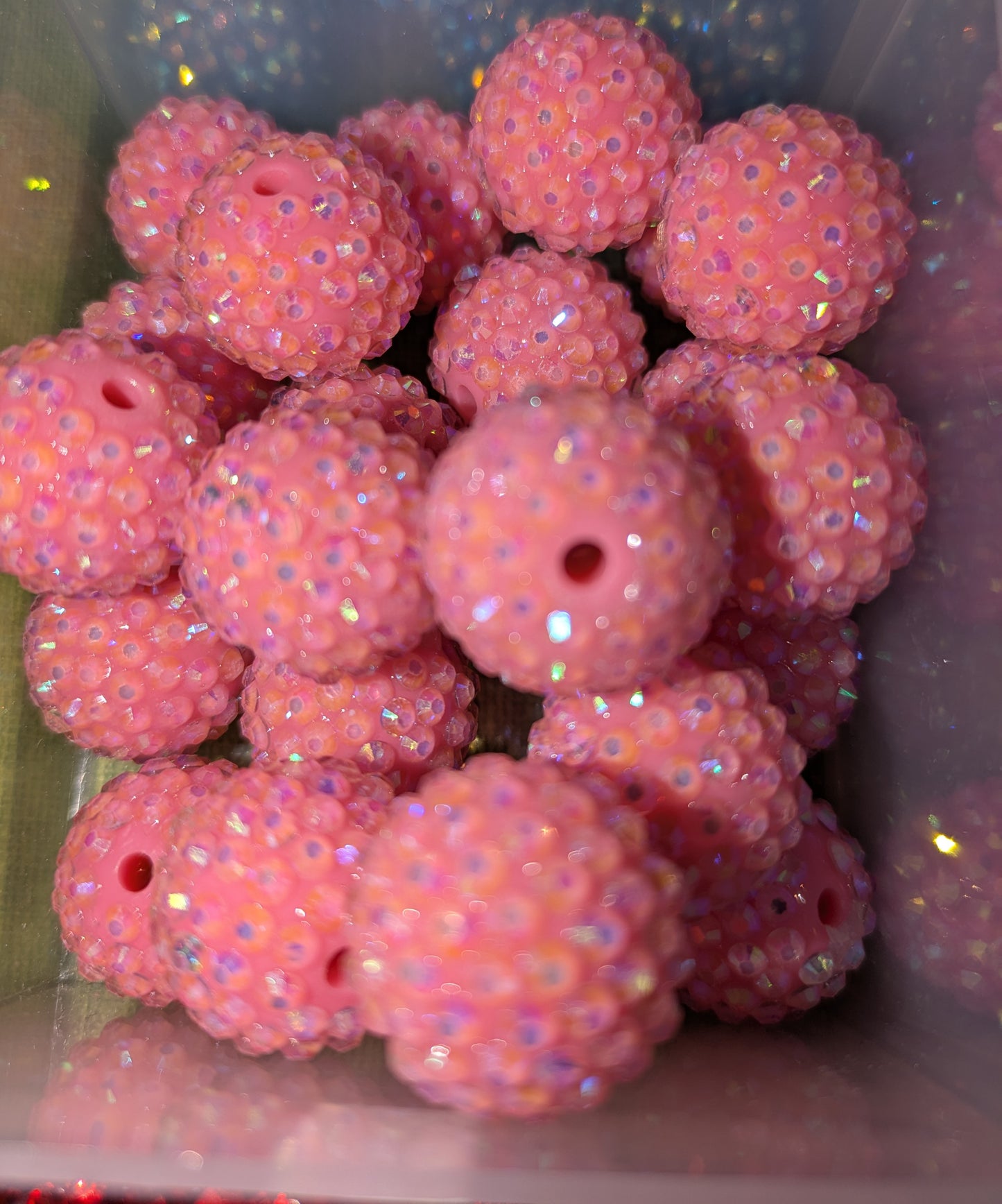 20 mm Strassperle in soft Pink 04