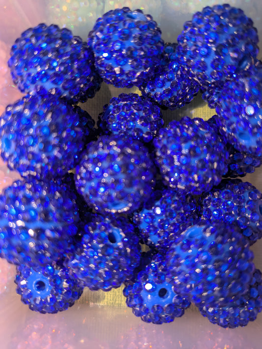 20 mm Strassperle in Royalblau 09