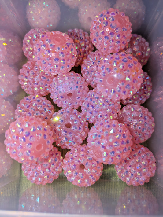 20 mm Strassperle in Pink 11