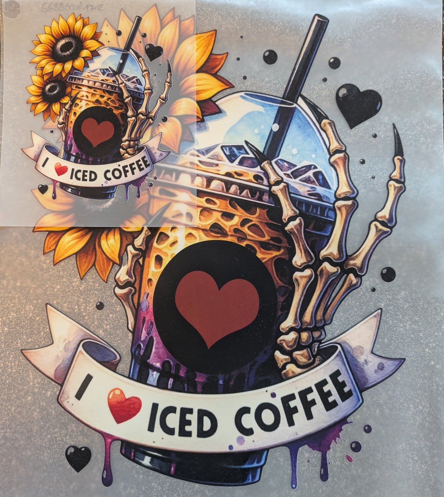 Bügelbilder Set i Love Iced Coffee SGBB000017