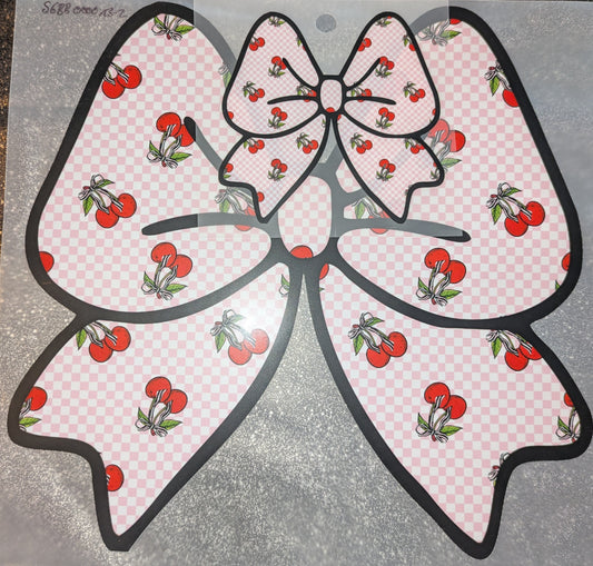 Bügelbilder Set Schleife mit Kirschen SGBB000013