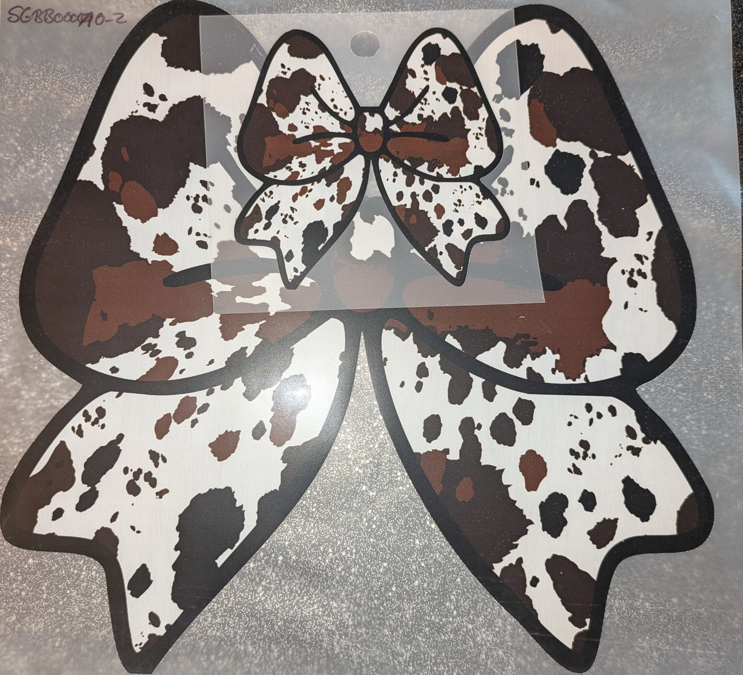 Bügelbilder Set Kuh Schleife SGBB000010