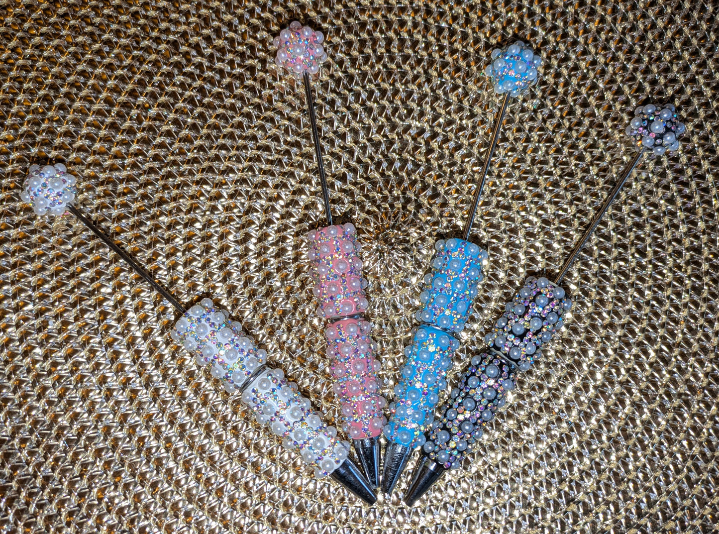 Aufwendig Handgestaltete Kugelschreiber Perlen & Strass