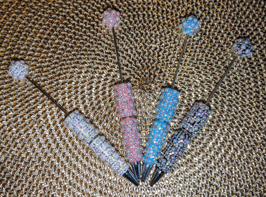 Aufwendig Handgestaltete Kugelschreiber Perlen & Strass