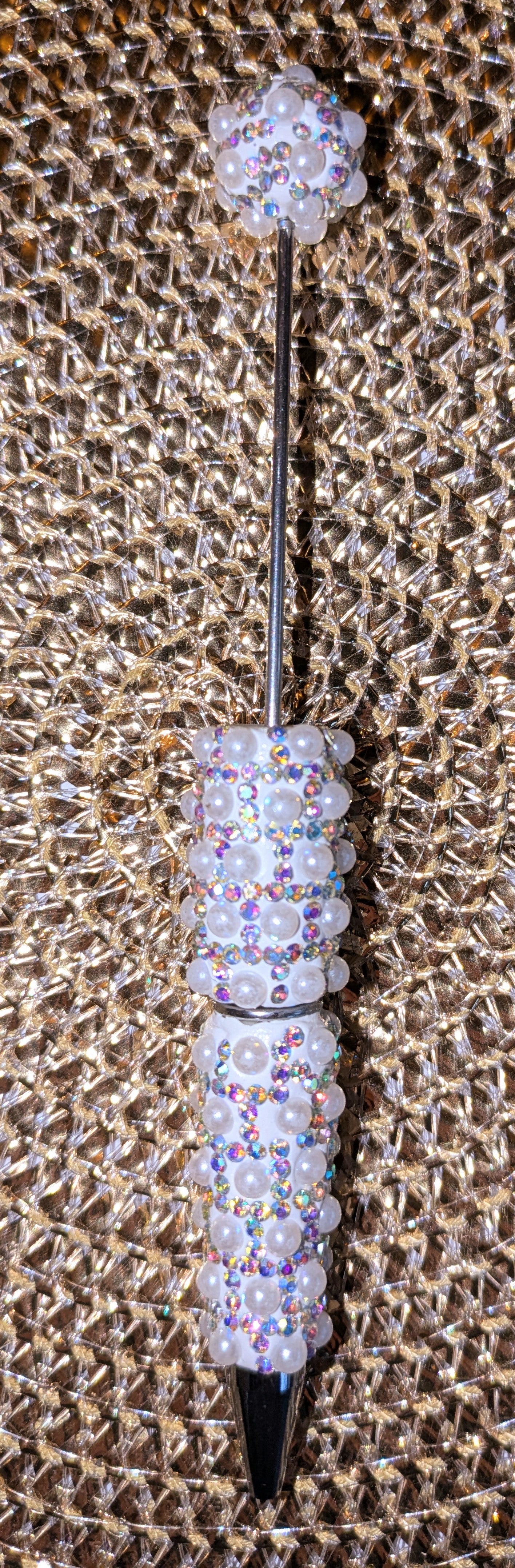 Aufwendig Handgestaltete Kugelschreiber Perlen & Strass