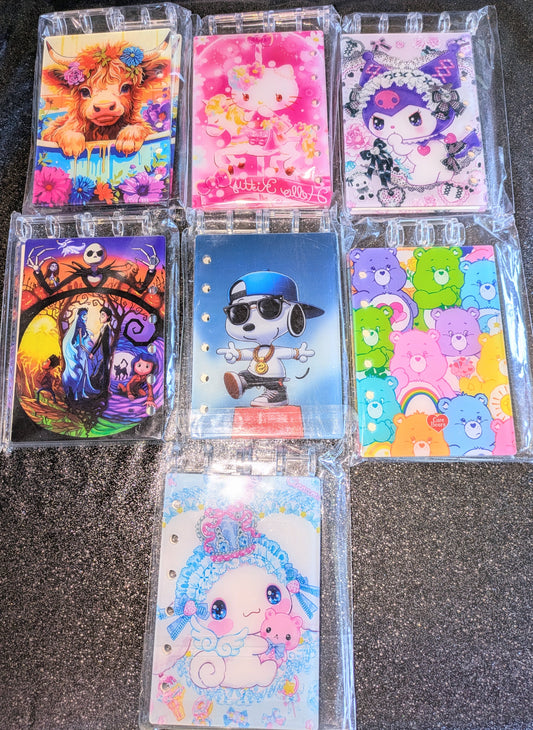 Acryl Notizbuch in unterschidlichen Designs