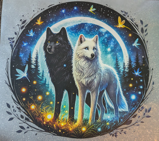 Großes Bügelbild Gr. L Wölfe GBB000090