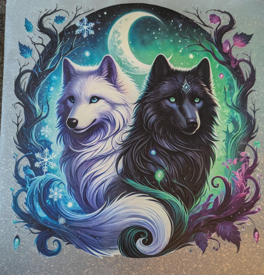 Großes Bügelbild Gr. L Wölfe GBB000089