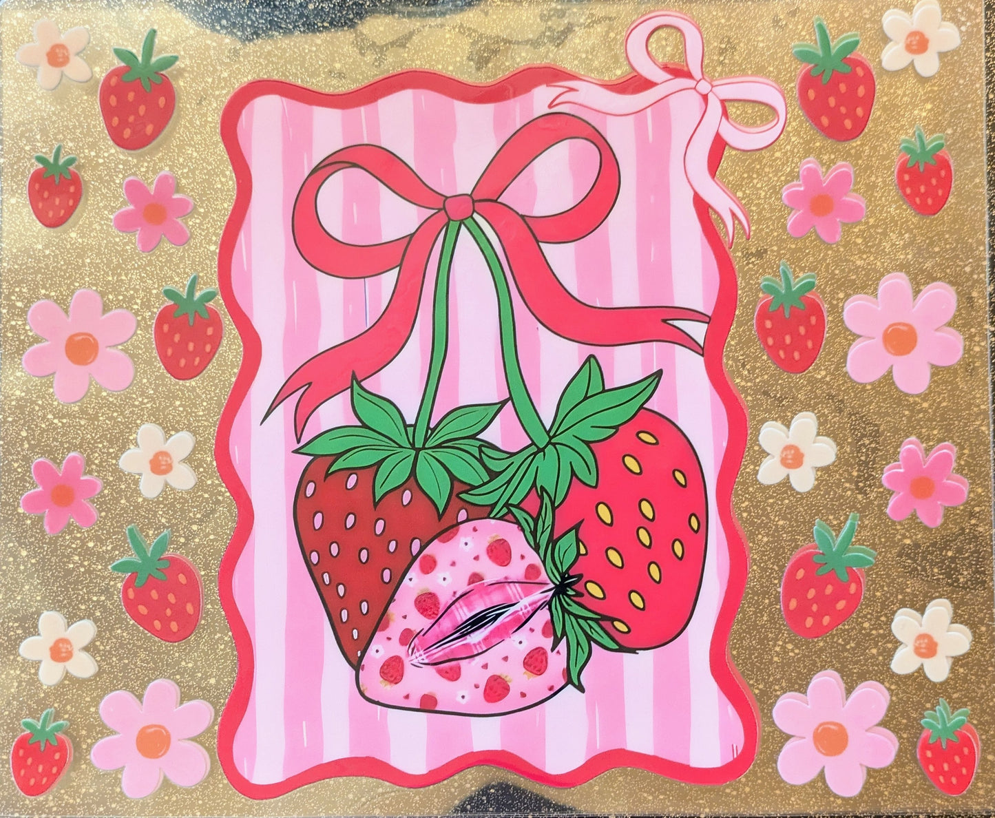 20 Oz Aufkleber Erdbeeren