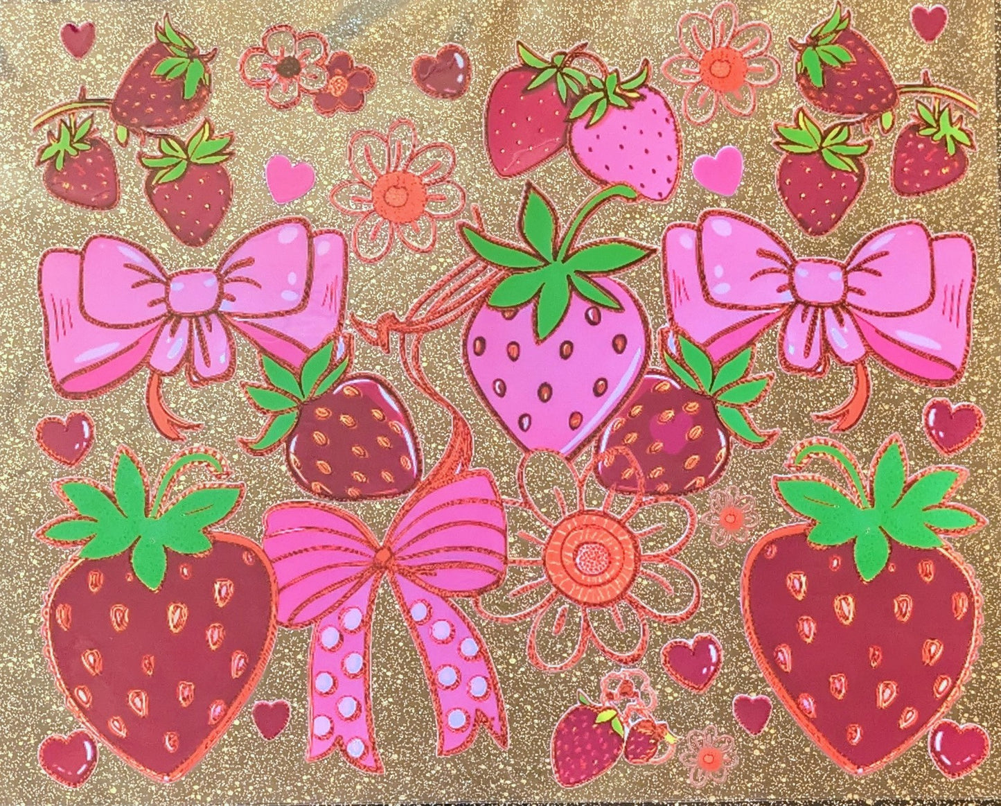 20 Oz Aufkleber Erdbeeren