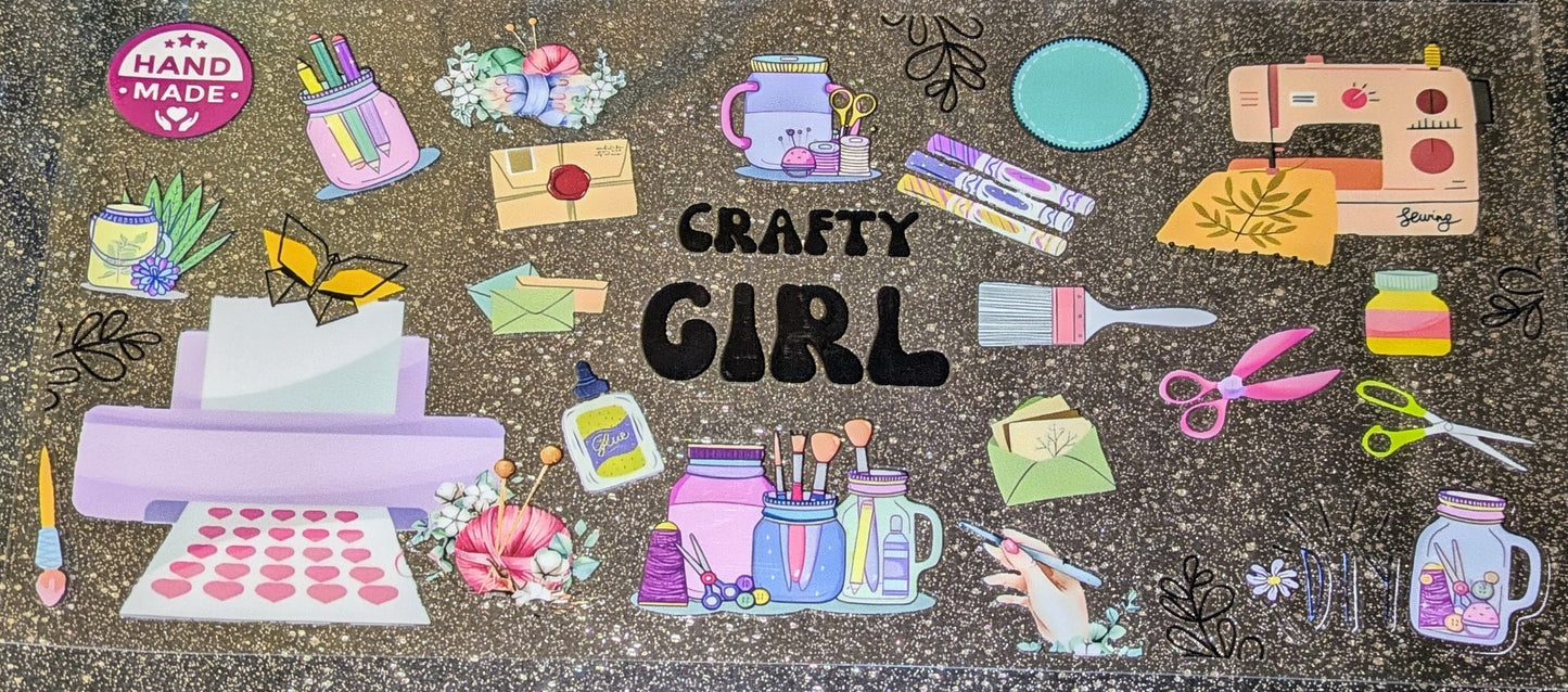 16 Oz Sticker Crafty Girl