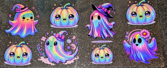 16 Oz Sticker Halloween Kürbis Geist