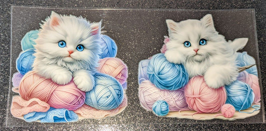 16 Oz Sticker Katzen Wolle