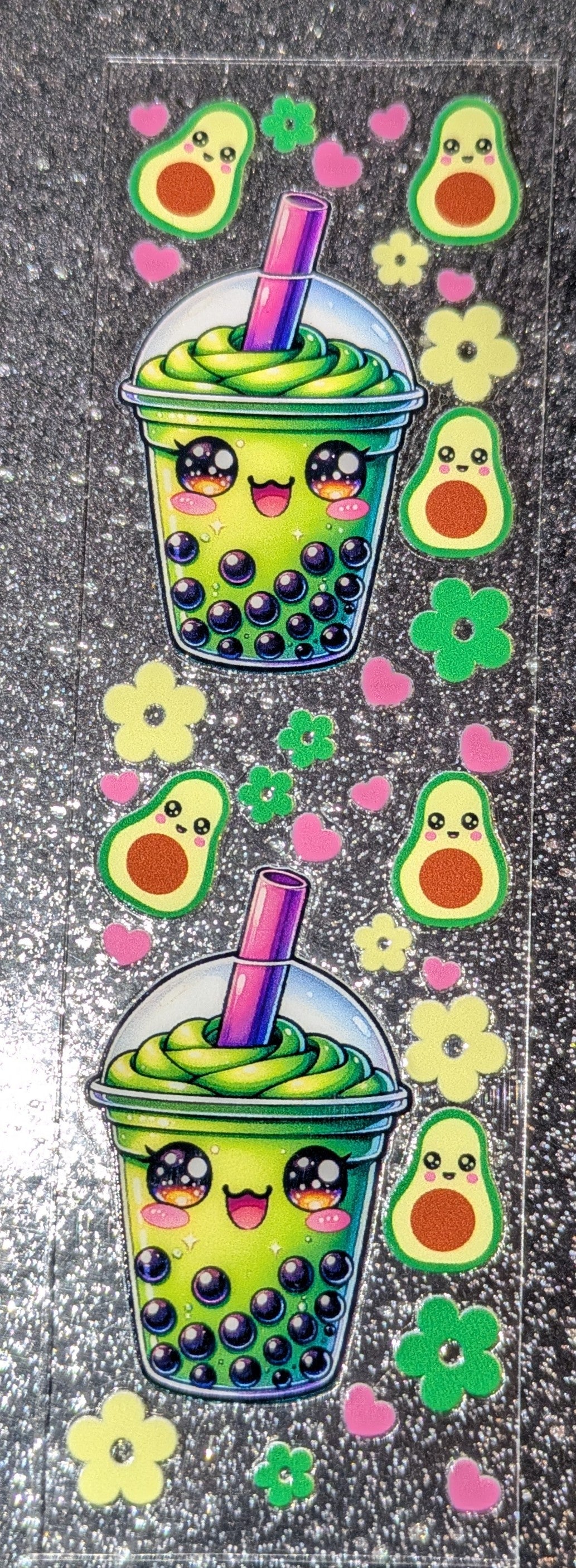 Kulisticker Sticker für Lesezeiche Bubbletea grün