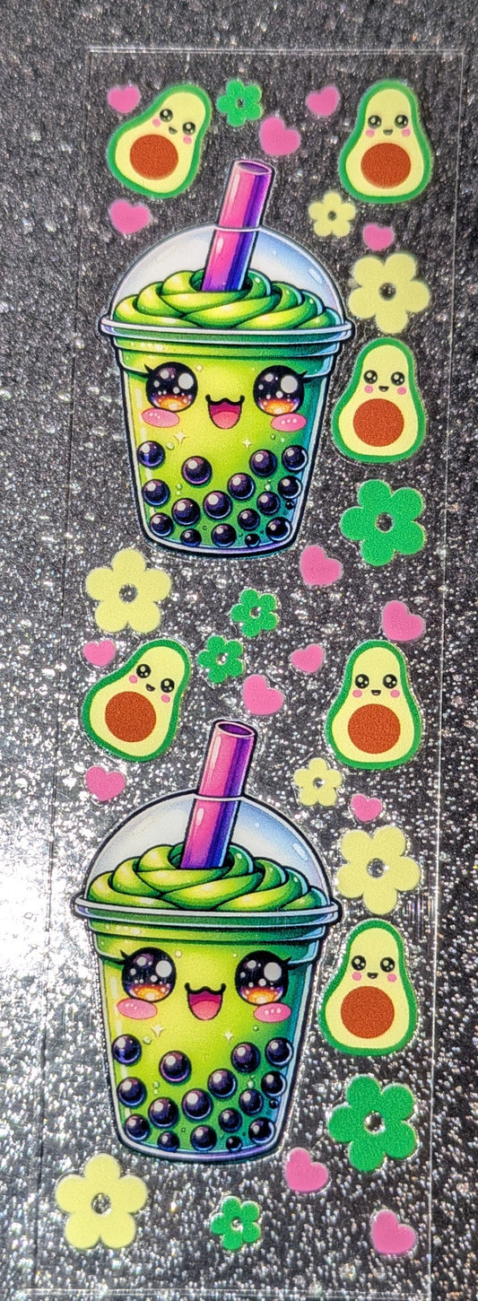 Kulisticker Sticker für Lesezeiche Bubbletea grün
