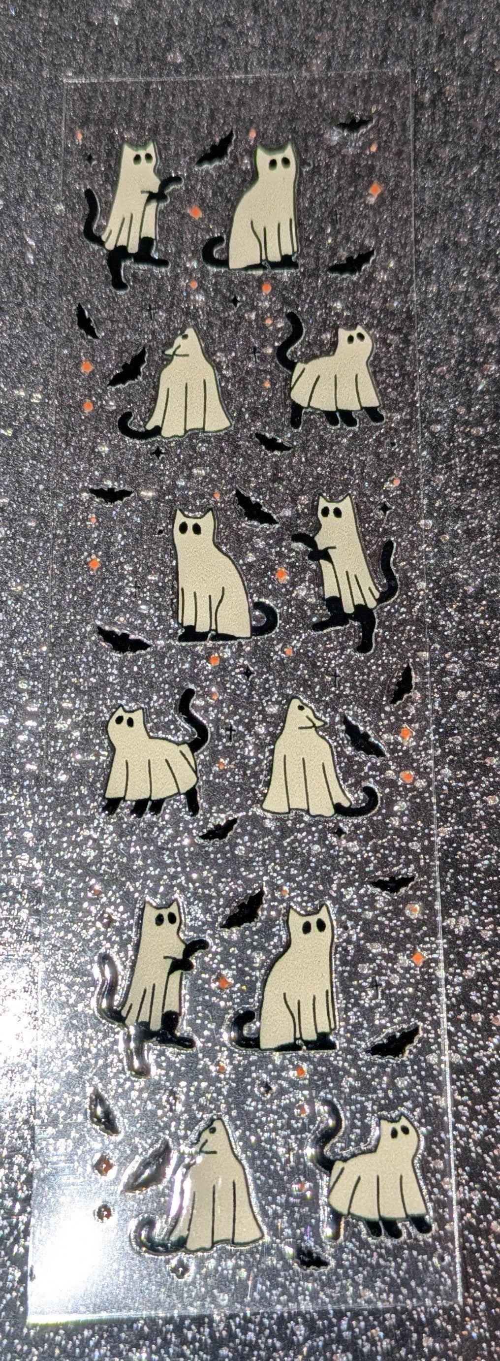 Kulisticker Sticker für Lesezeiche Katzen Geister