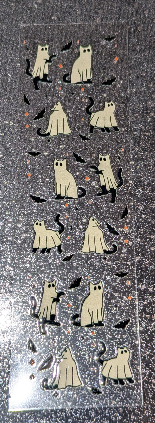 Kulisticker Sticker für Lesezeiche Katzen Geister