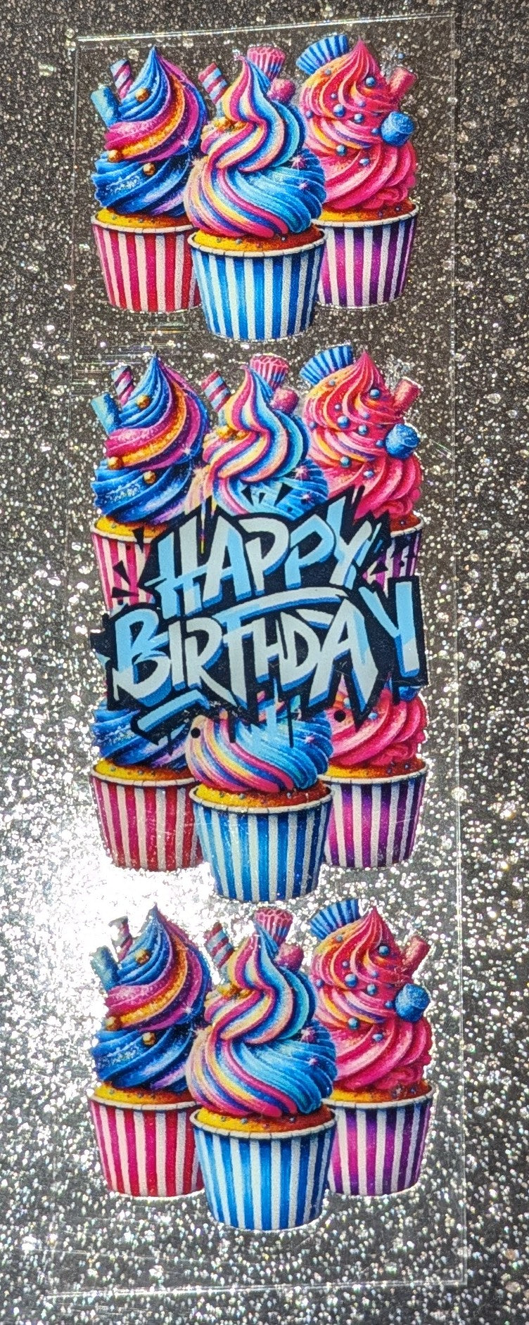 Kulisticker Sticker für Lesezeichen Happy Birthday