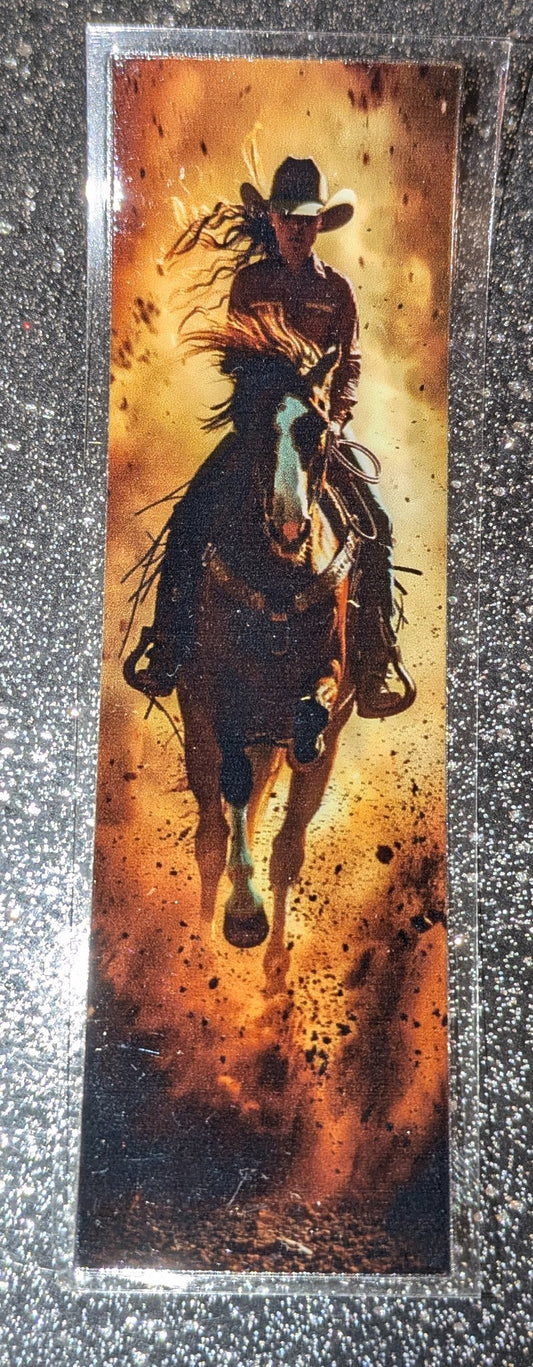 Kulisticker Sticker für Lesezeiche Cowgirl
