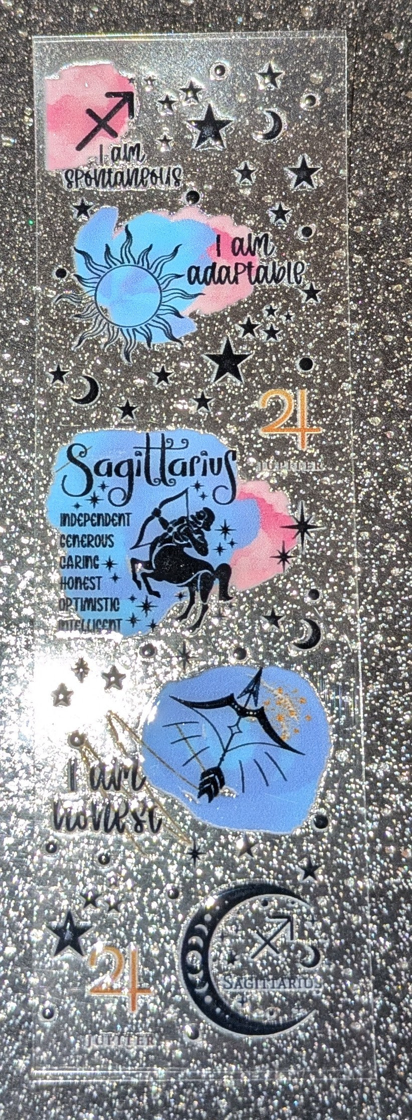 Kulisticker Sticker für Lesezeiche Sternzeichen Schütze