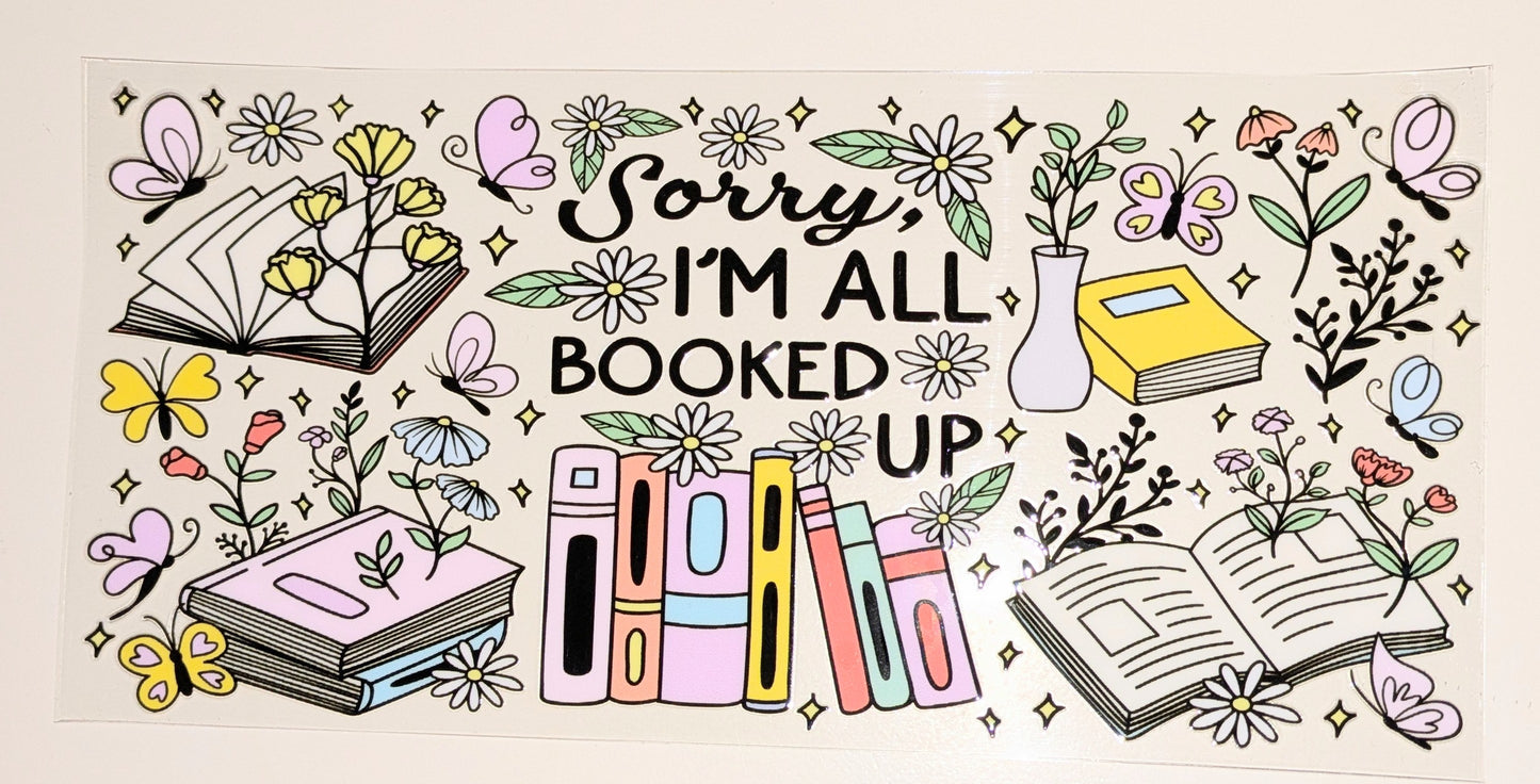 16 Oz Sticker Bücher Buch Booked CS000059