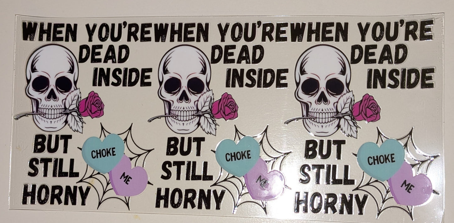 16 Oz Sticker Bücher Buch Dead inside CS000070