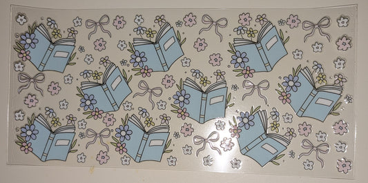 16 Oz Sticker Bücher Buch Blumen CS000069