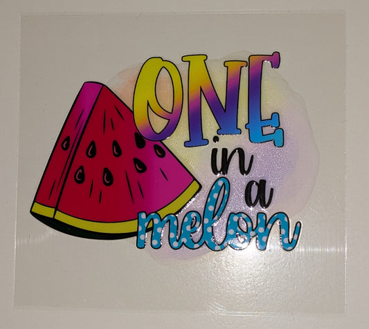 4 inch Sticker one in a melon IS000005