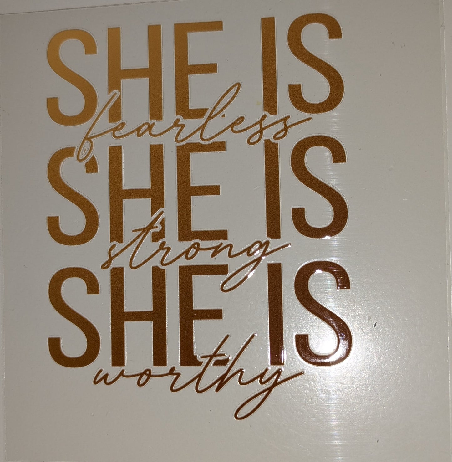 4 inch Sticker She is IS000010