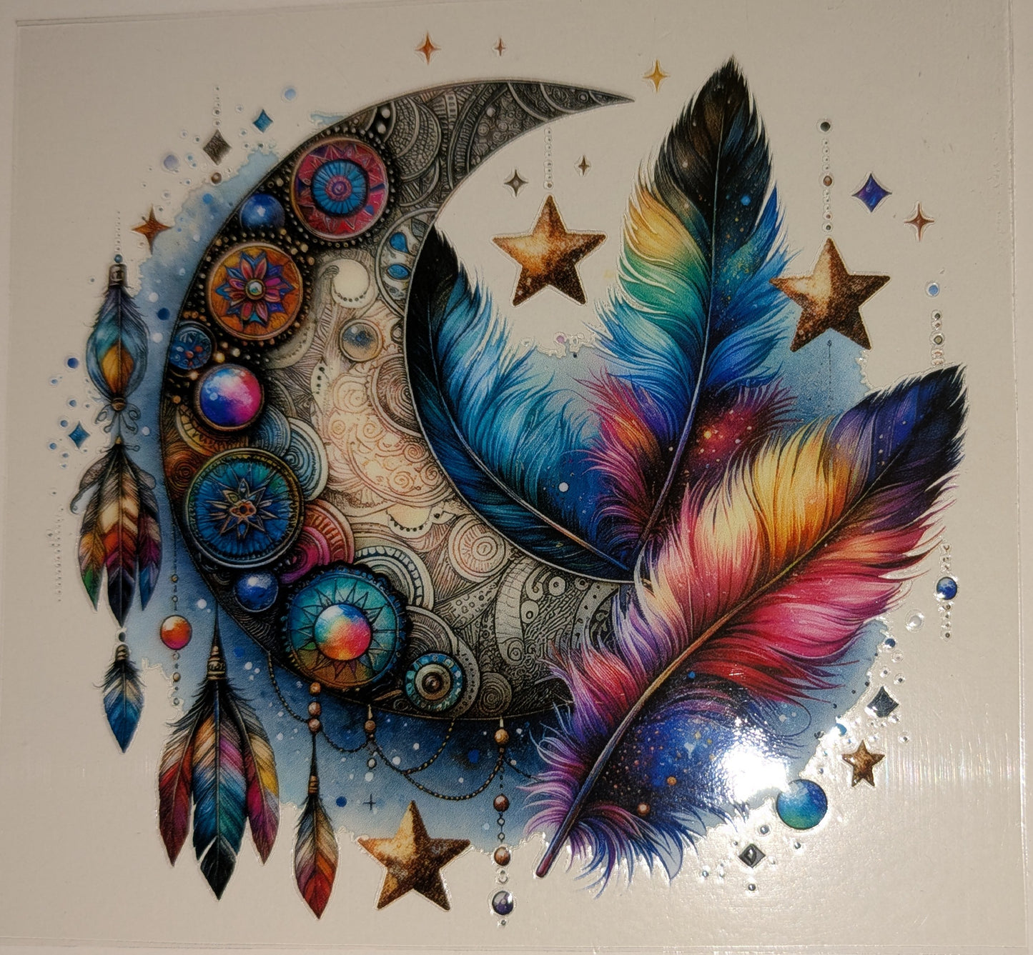 4 inch Sticker Traumfänger Mond IS000023