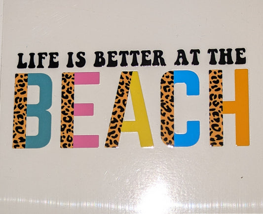 4 inch Sticker Beach  IS000086