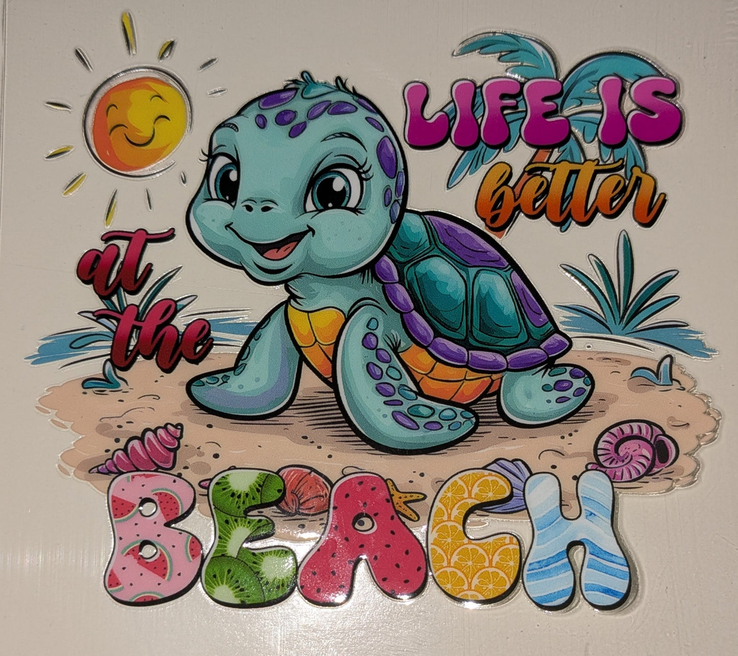 4 inch Sticker Schildkröte IS000081