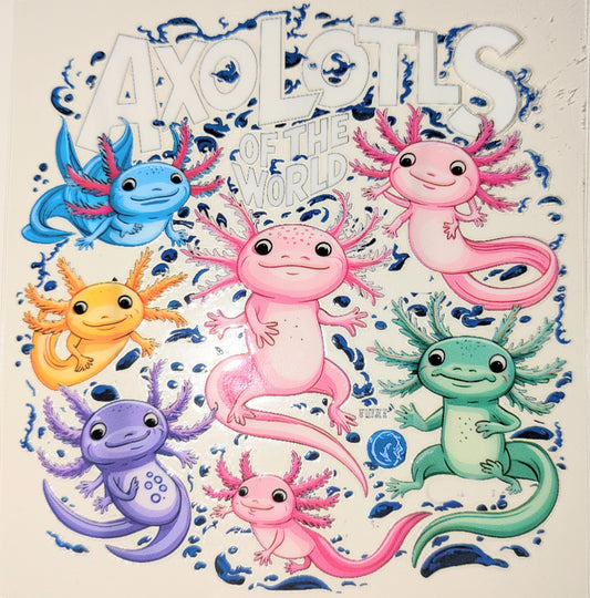 4 inch Sticker Axolotl IS000078
