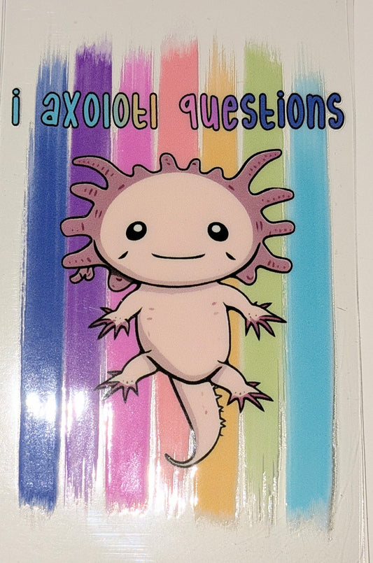 4 inch Sticker Axolotl IS000077