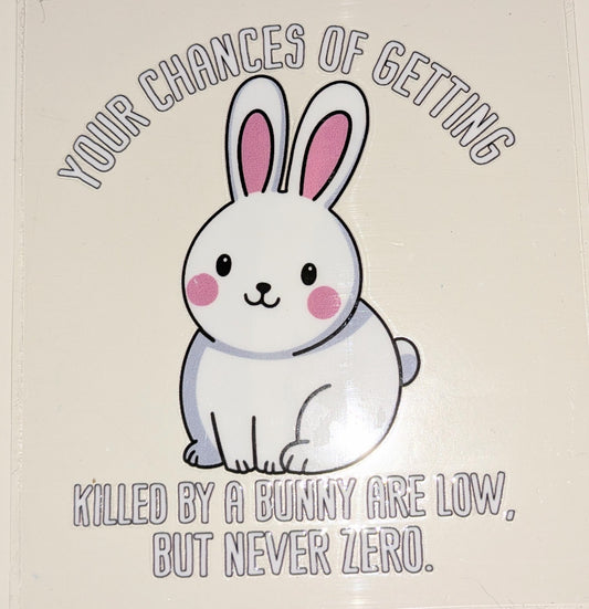 4 inch Sticker Hase IS000057