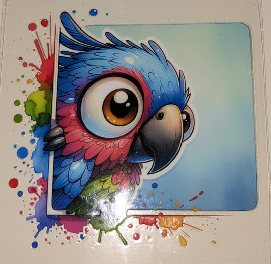 4 inch Sticker Papagei IS000054