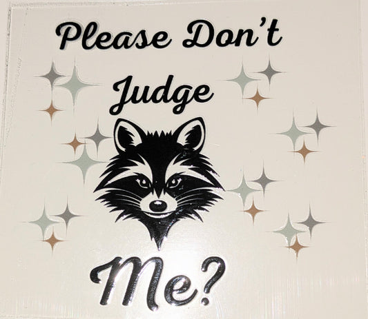 4 inch Sticker Waschbär IS000053