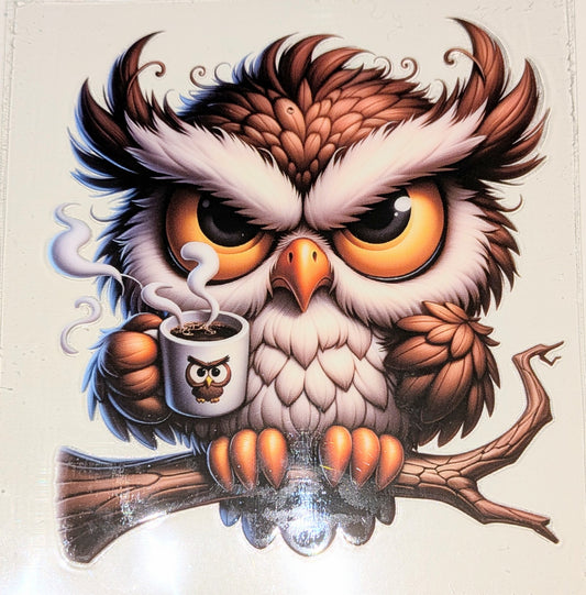 4 inch Sticker Eule IS000046