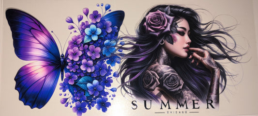 16 Oz Tattoogirl Summer Schmetterlinge CS000104