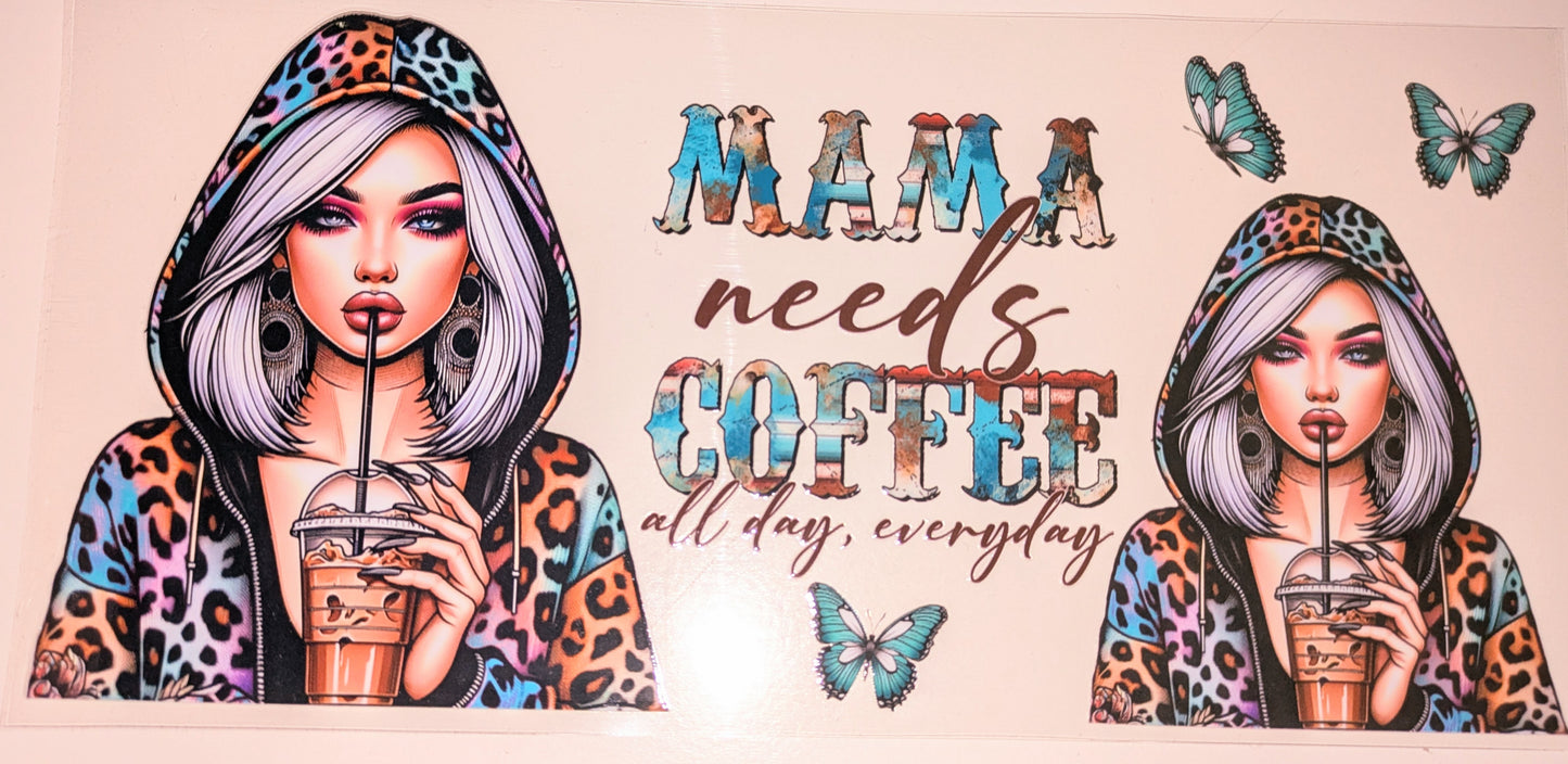 16 Oz Tattoogirl bunter Leo Mama Coffee CS000097