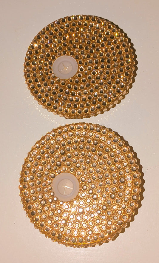 Glitzerdeckel Strass Rosegold