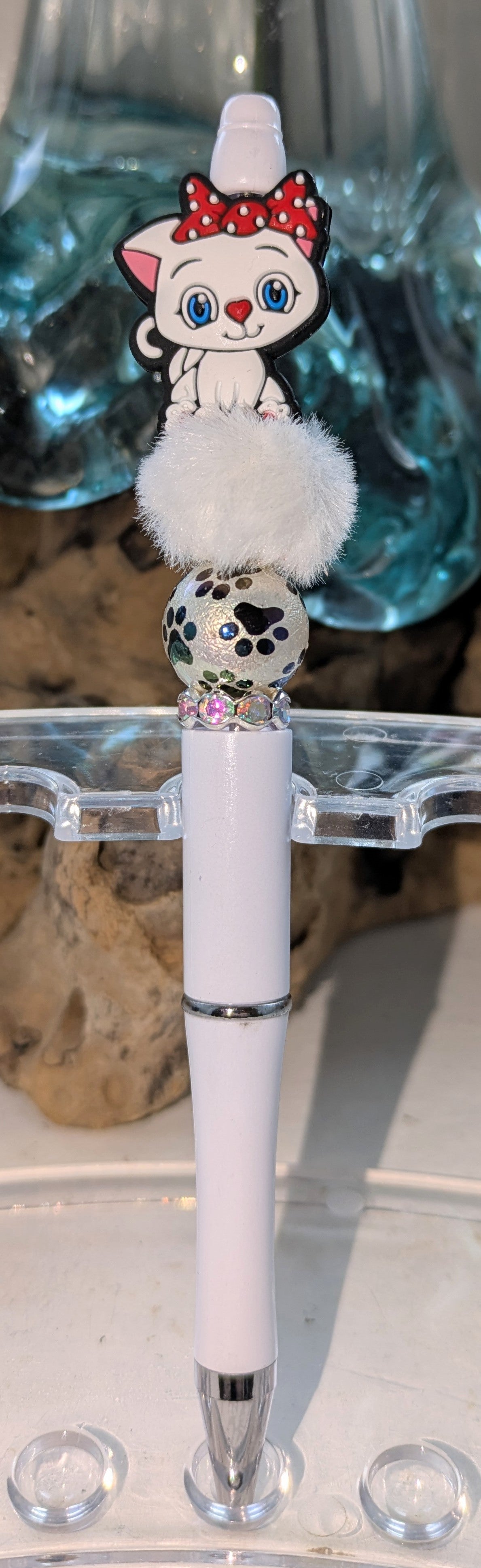 Weisses Kätzchen Kugelschreiber