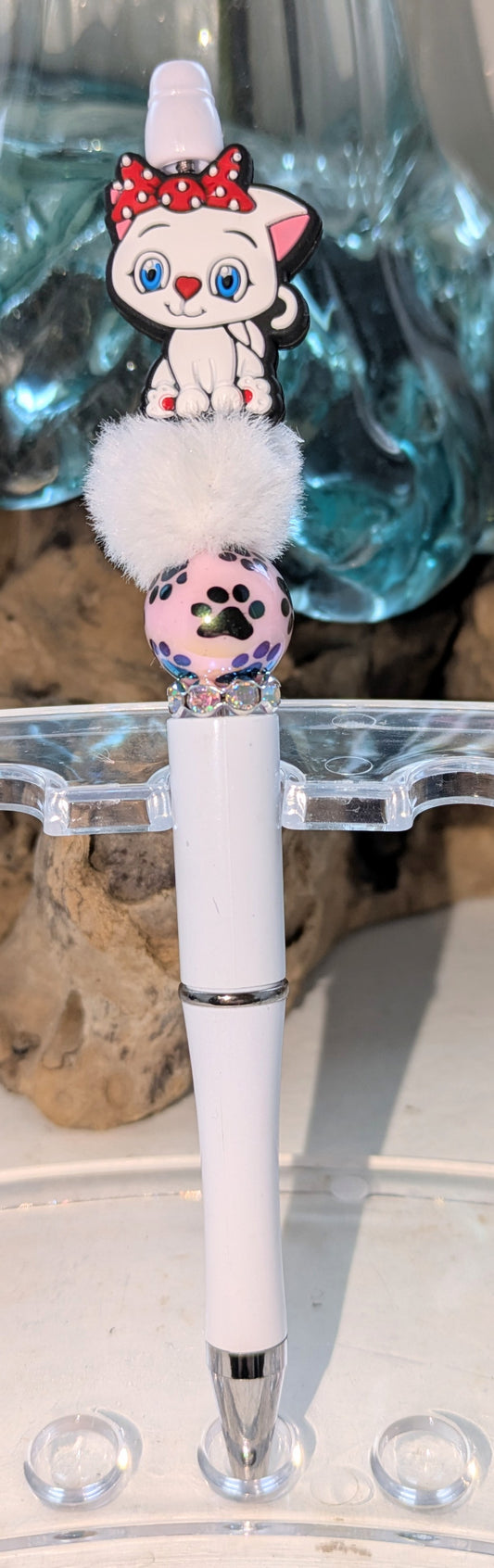 Weisses Kätzchen Kugelschreiber