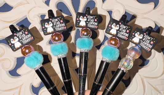 Pinguin Kugelschreiber Didn´t Stab anyone Today