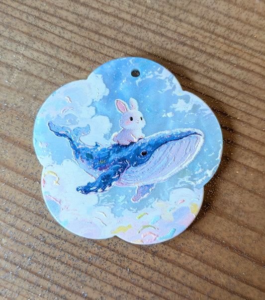 Acryl Anhänger für DIY Hase mit Wal